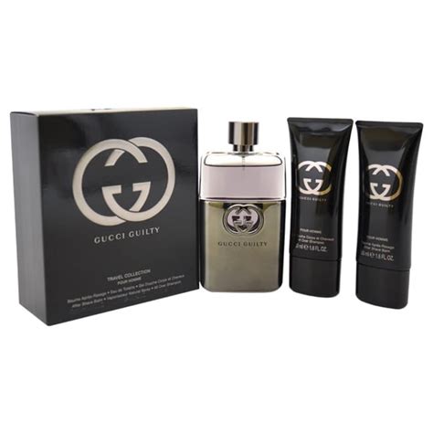 gucci black cologne gift set|Gucci cologne set for men.